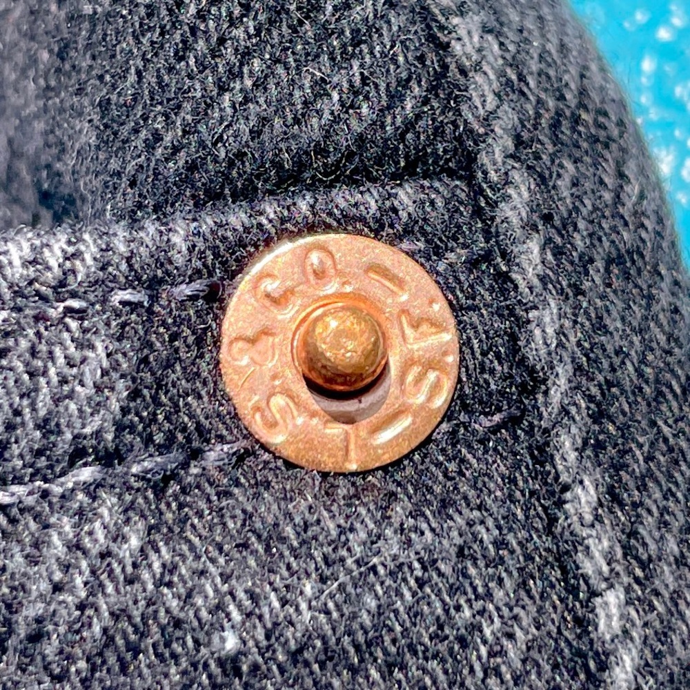 Levi's Black Jean Shorts for Women - Picture 3 of 6